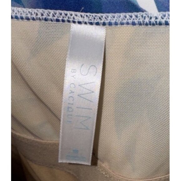 SWIM BY CACIQUE Women's Swim Dress Light Lined Bathing Suit Size 18 Tropical - Picture 4 of 7